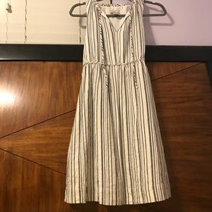 LOFT sleeveless striped dress